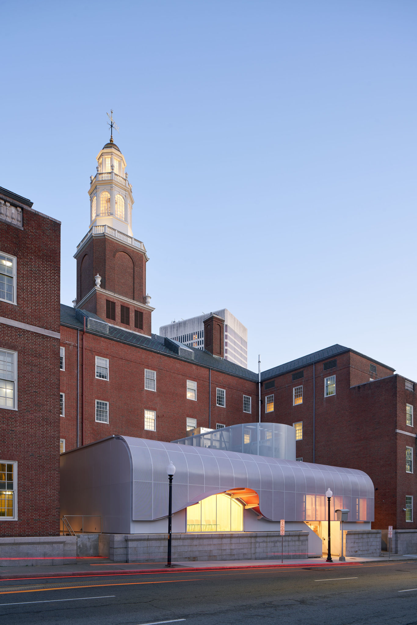 Rhode Island School Of Design Student Center AIA New York   1 RISD Student Center WORKac Exterior Night 2 1366x2048 