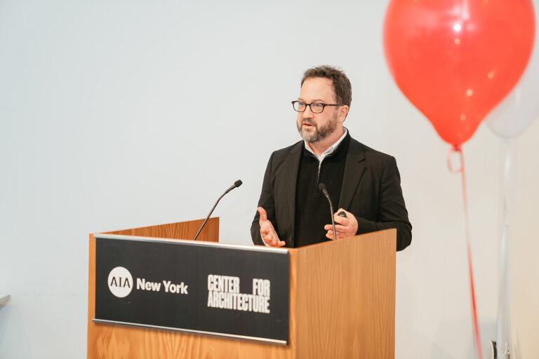 Ben Gilmartin at the podium