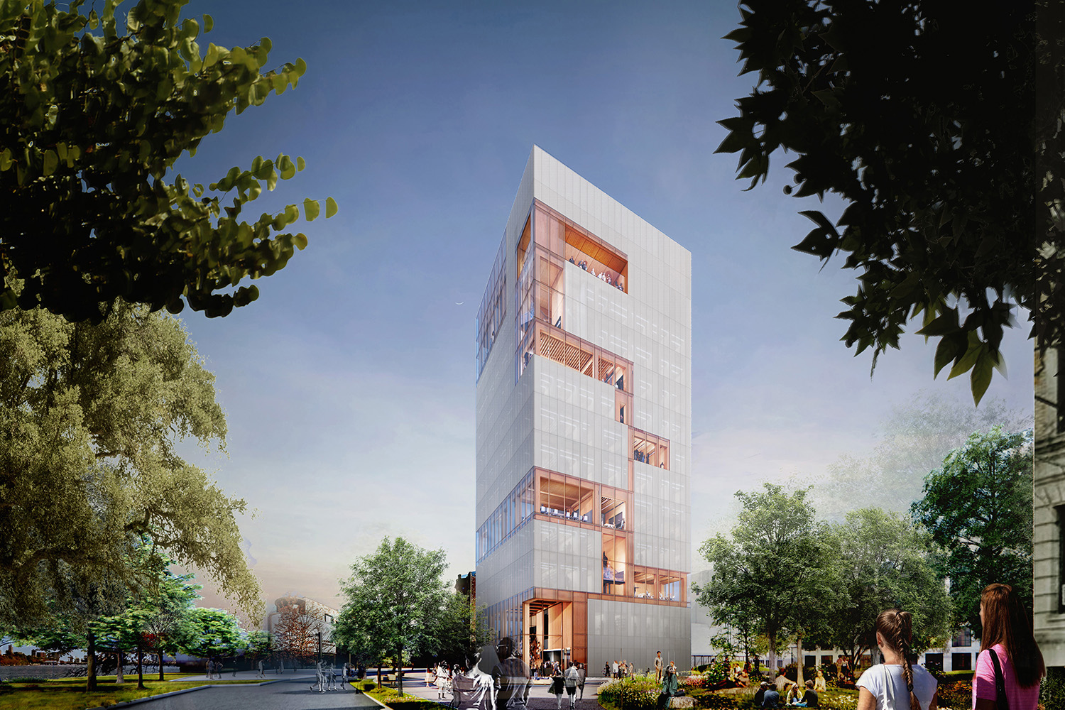 Boston University's Frederick S. Pardee School of Global Studies faraway exterior rendering.